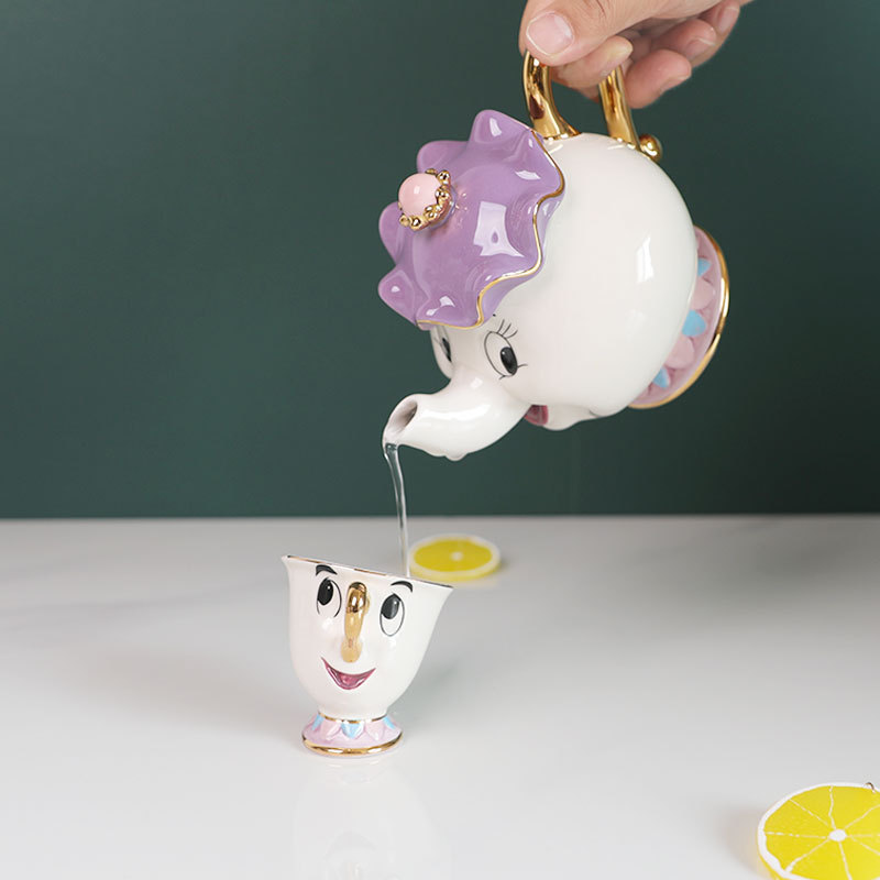 Coffee Tea And Sugar Set - В наличии: Чайник-кружка «Красавица и Чудовище»
