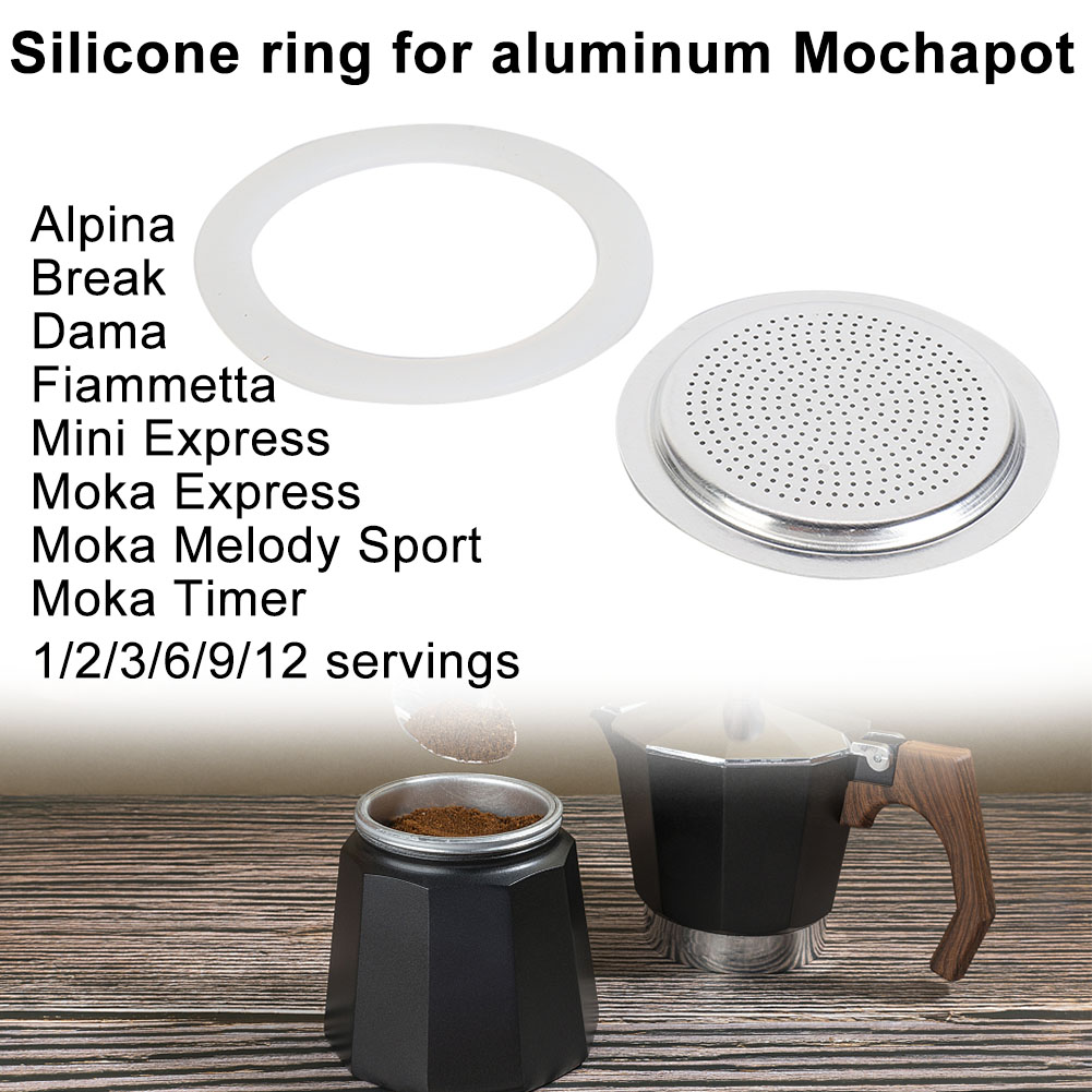 Moka Pot Stove - Резиновая уплотнительная прокладка с фильтром, Сменные
