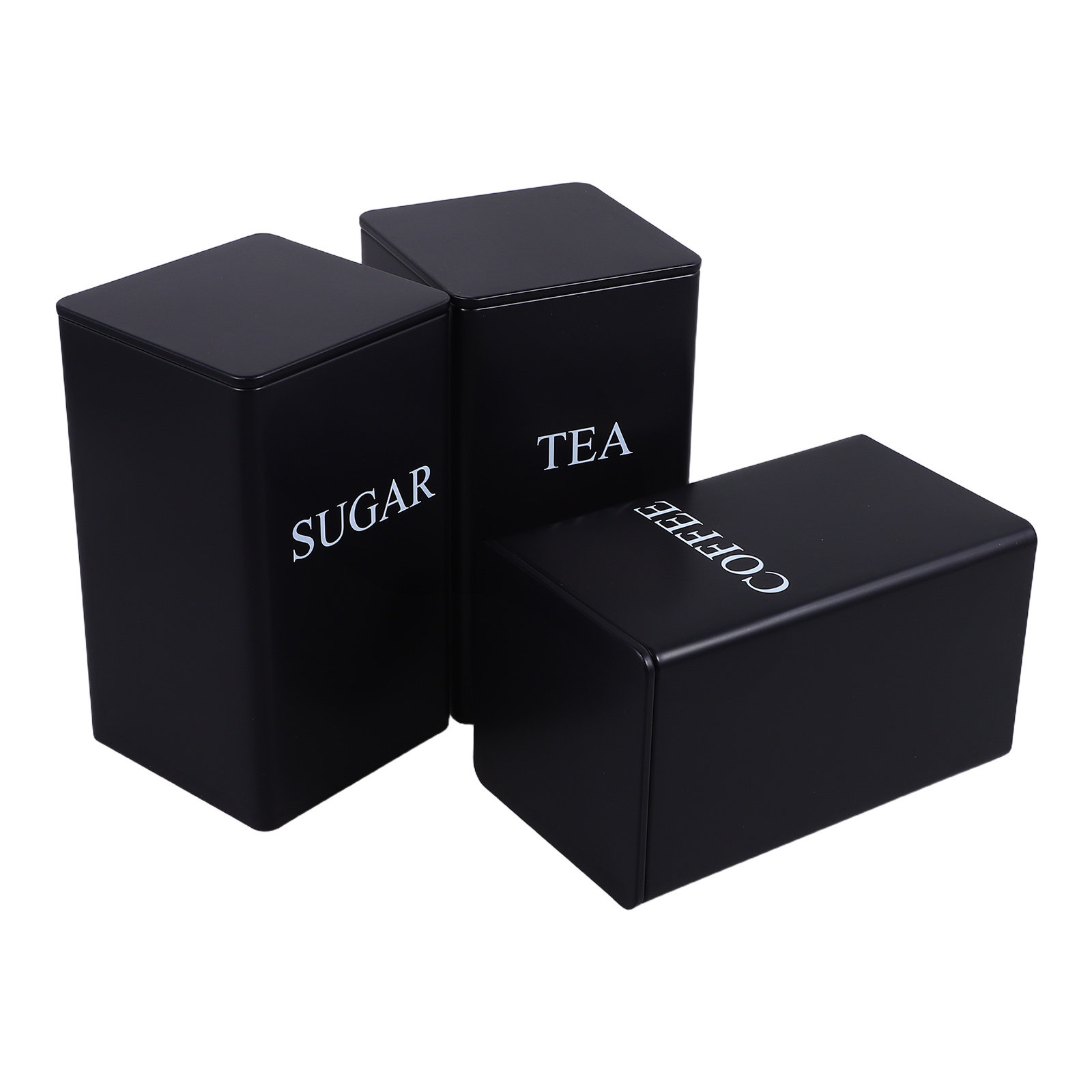 3 шт. металлические квадратные – обзор и цена Coffee Tea Sugar