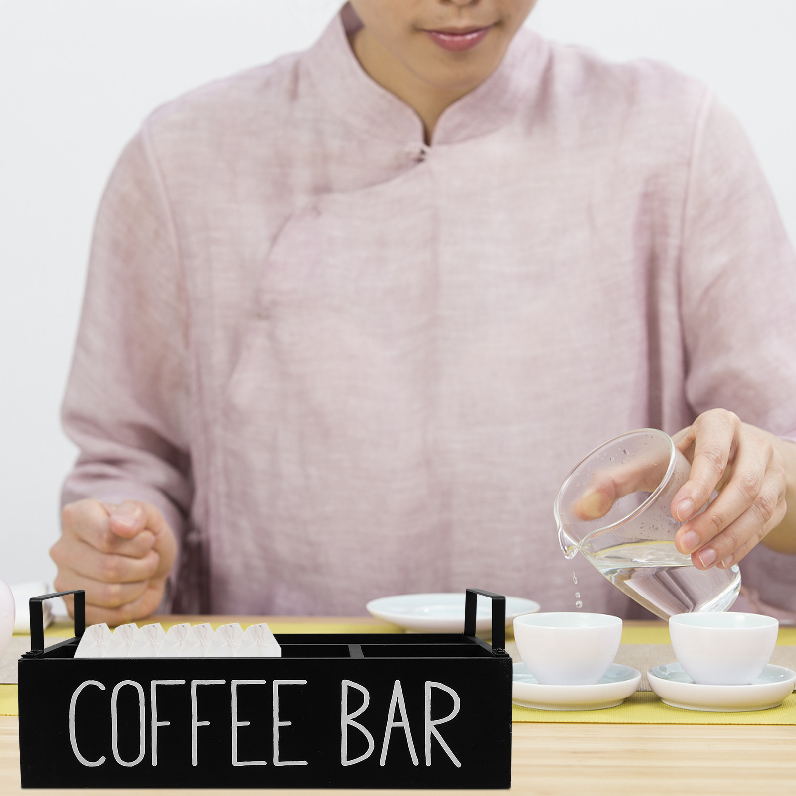 Деревянный органайзер для чайн – обзор и цена Coffee Tea Sugar
